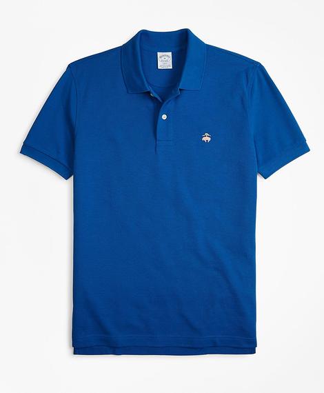 Erkek parlak mavi polo yaka t-shirt