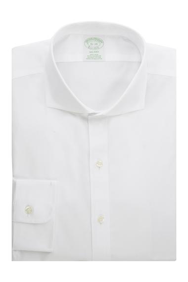 Erkek beyaz non-iron milano kesim klasik gömlek