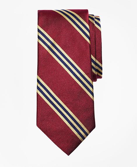 Erkek çocuk kırmızı çizgili kravat