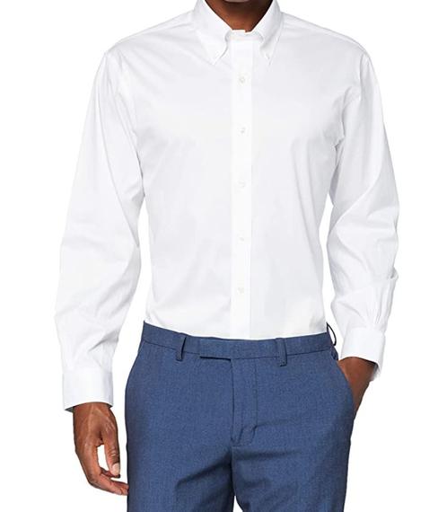 Erkek beyaz regent kesim klasik gömlek